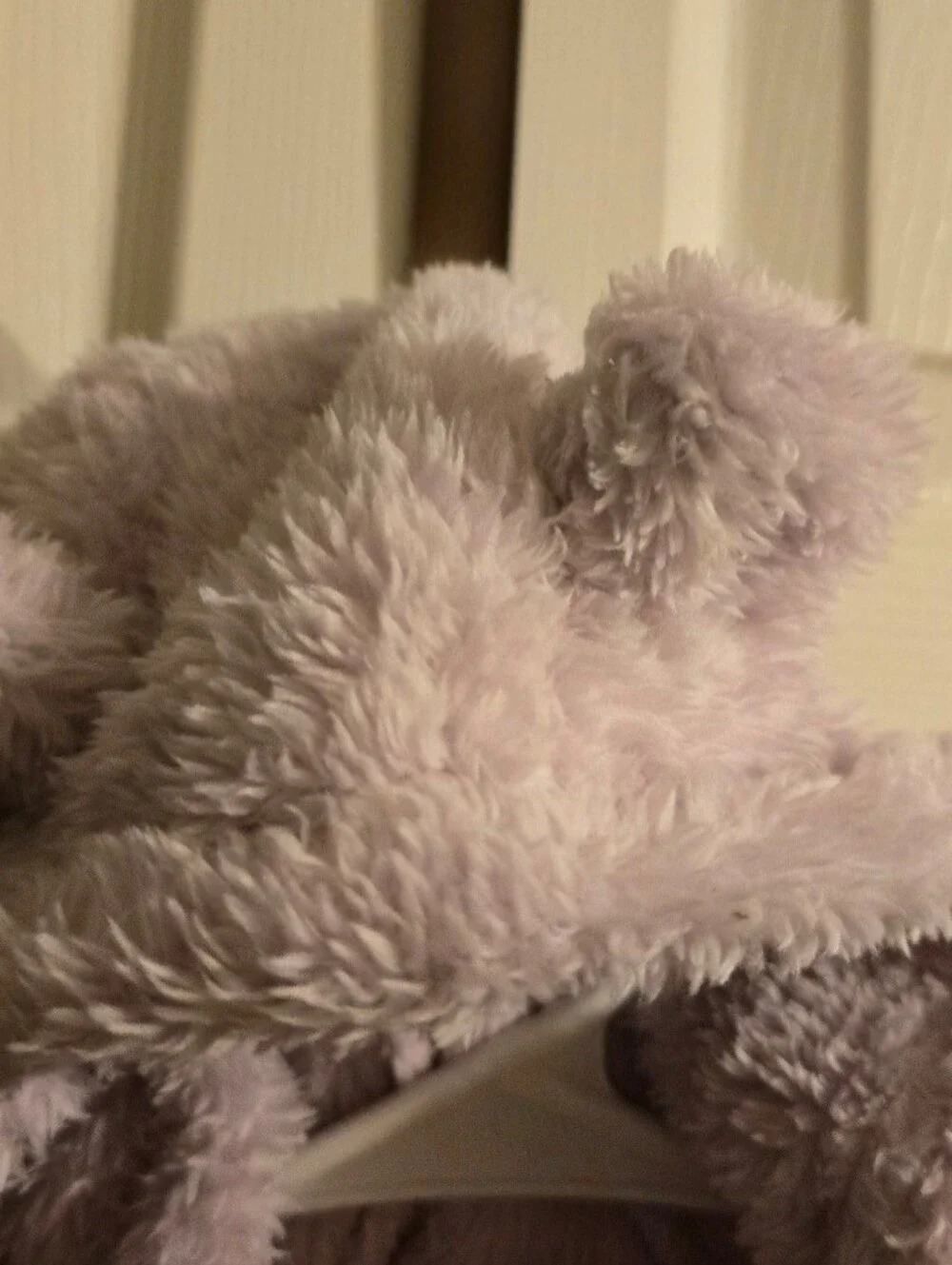 Baby Girls Fuzzy Bear Hooded Vest Carters 9months liliac bear ears fluffy vest